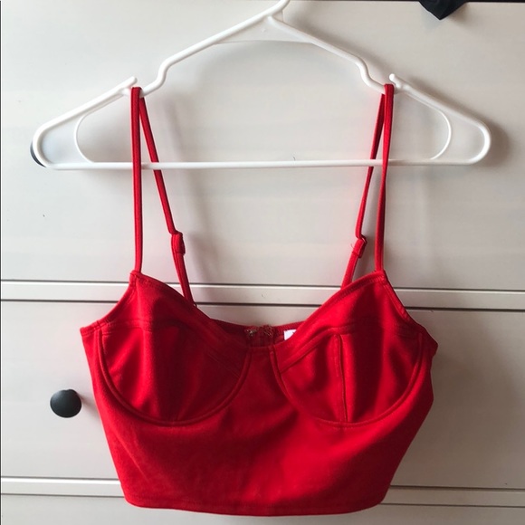 red bra tops